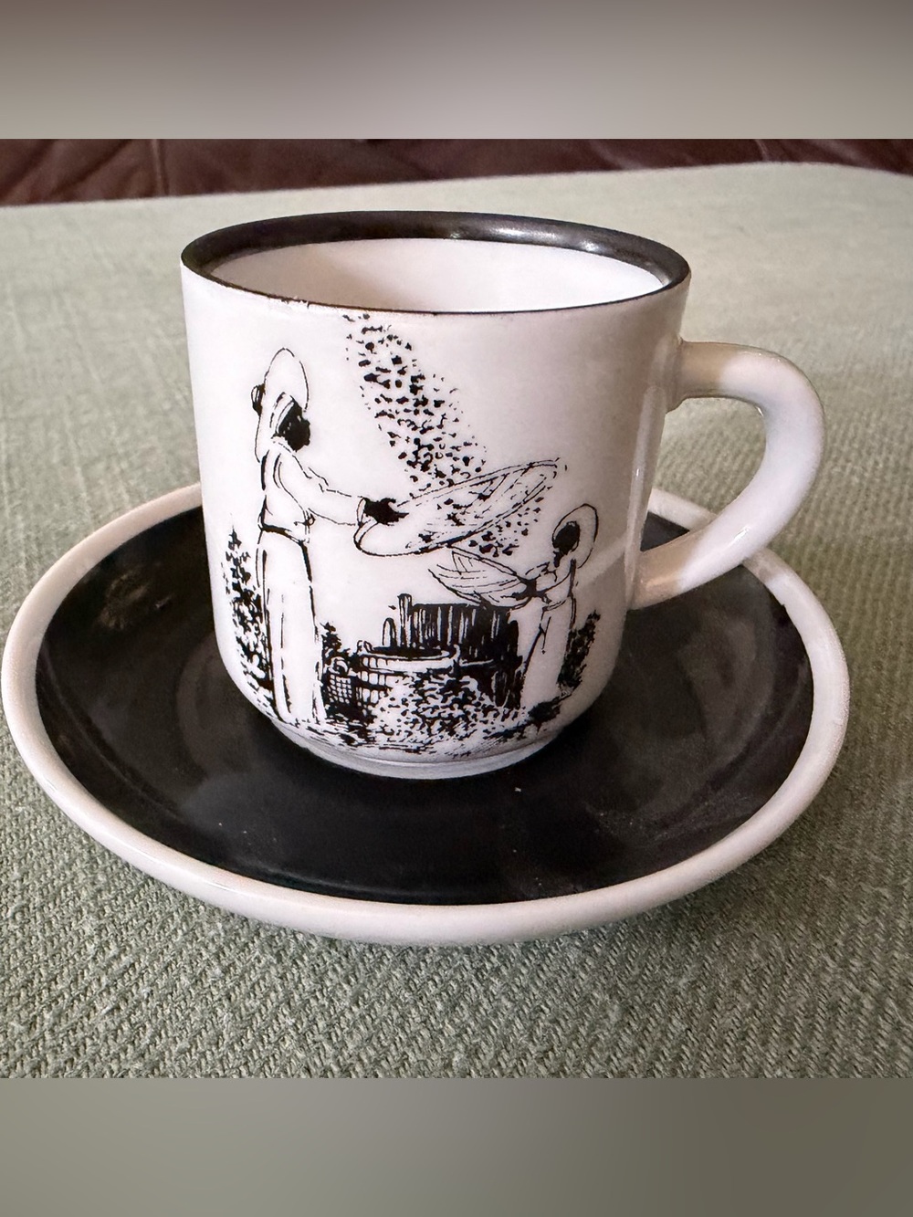 Ars Bohemia Szakmary Brazil Porcelain Demitasse Espresso Cup & Saucer